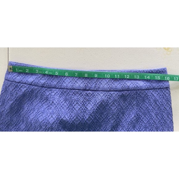 Banana Republic Women's Blue Textured Pencil Skirt Workwear Office Casual Sz 10 - Picture 8 of 9